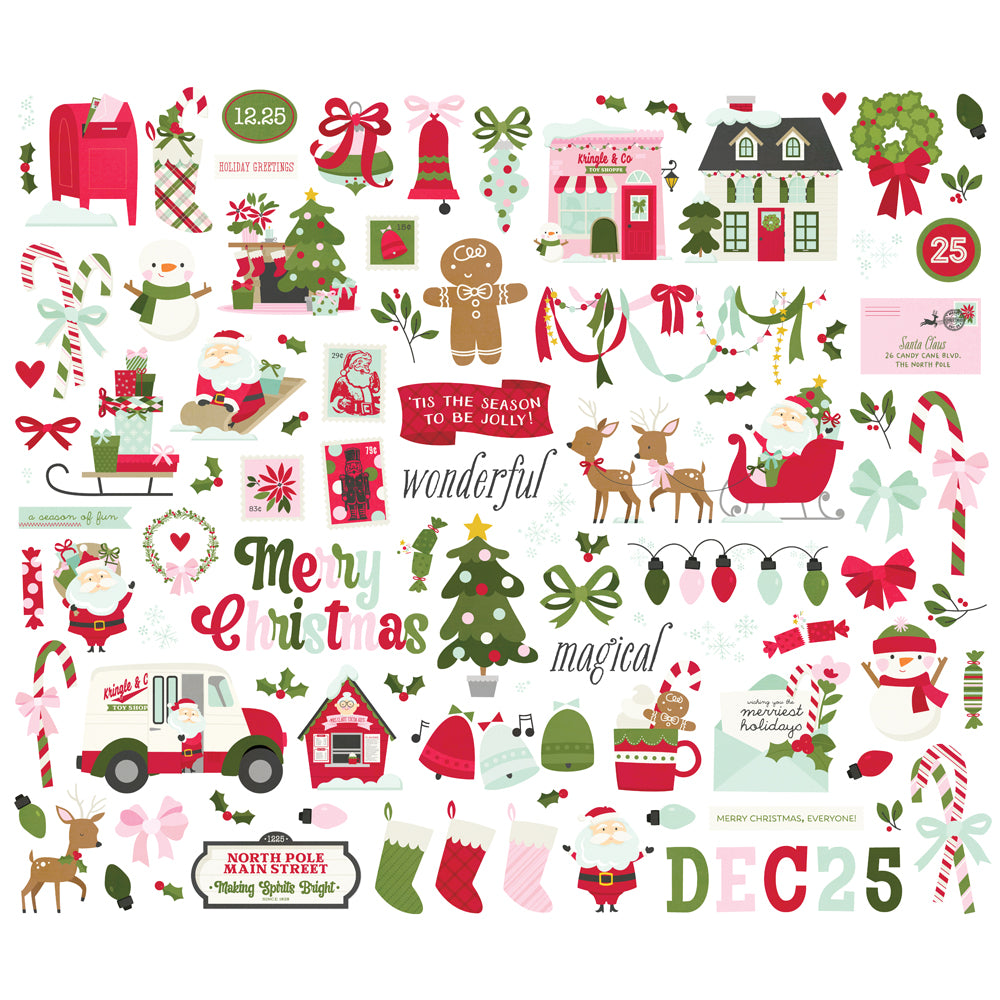 Simple Stories Kringle And Co Bits And Pieces 27519 Christmas Sentiments