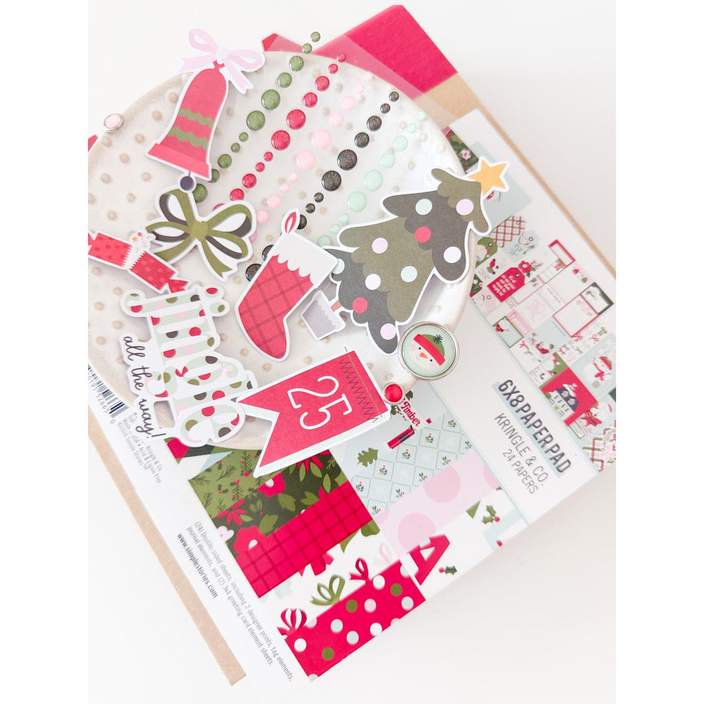 Simple Stories Kringle And Co Bits And Pieces 27519 Christmas Tree Stocking