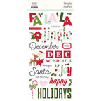 Simple Stories Kringle And Co Foam Stickers 27522 Happy Holidays Sentiments