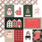 Simple Stories Mistletoe and Holly 12 x 12 Collector's Essential Kit 27701 Christmas Elements