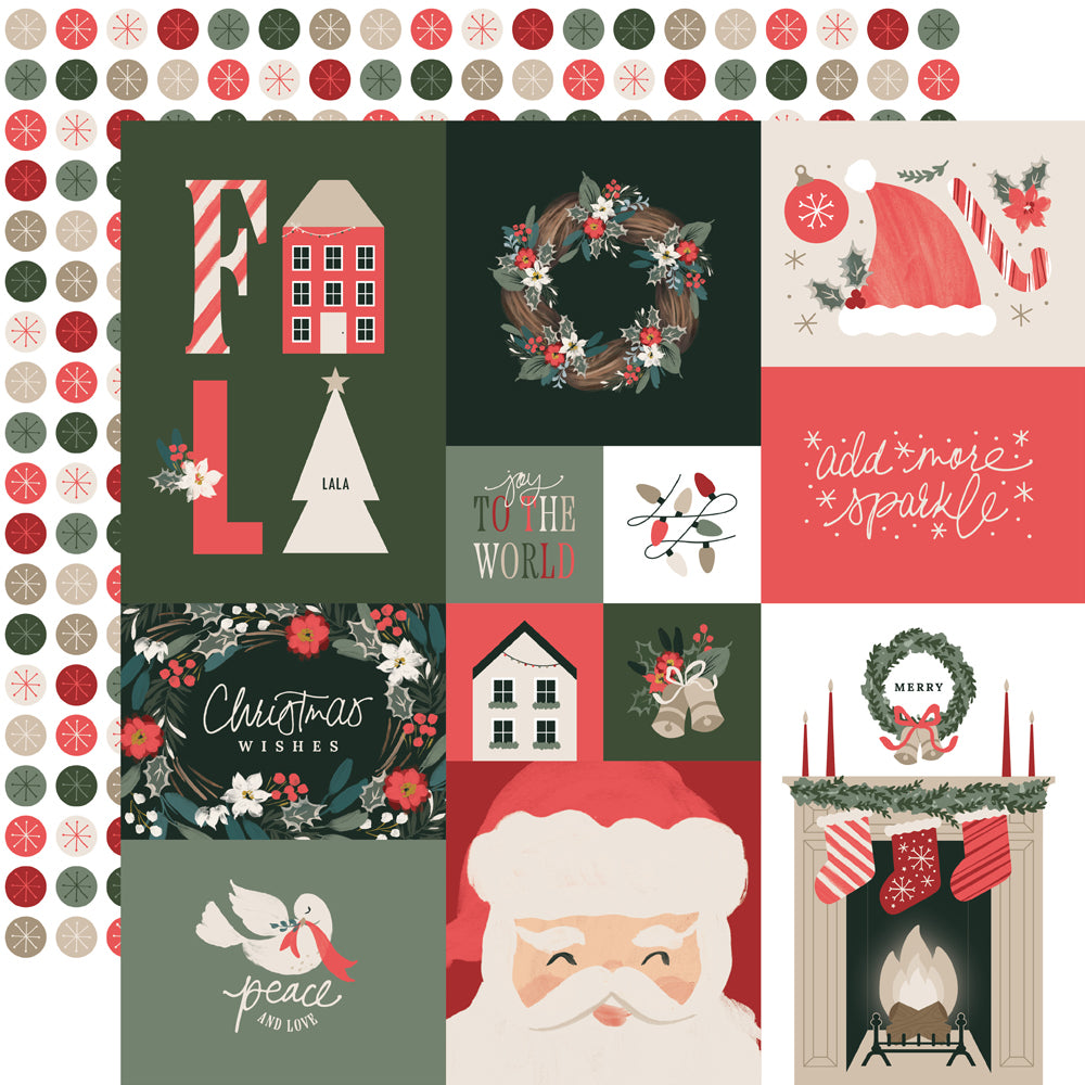 Simple Stories Mistletoe and Holly 12 x 12 Collector's Essential Kit 27701 Combo Elements