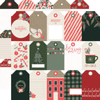 Simple Stories Mistletoe and Holly 12 x 12 Collector's Essential Kit 27701 Tag Elements