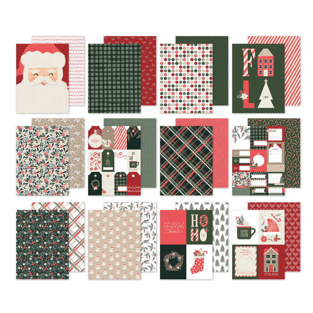 Simple Stories Mistletoe and Holly 6 x 8 Paper Pad 27716 Image Swatches