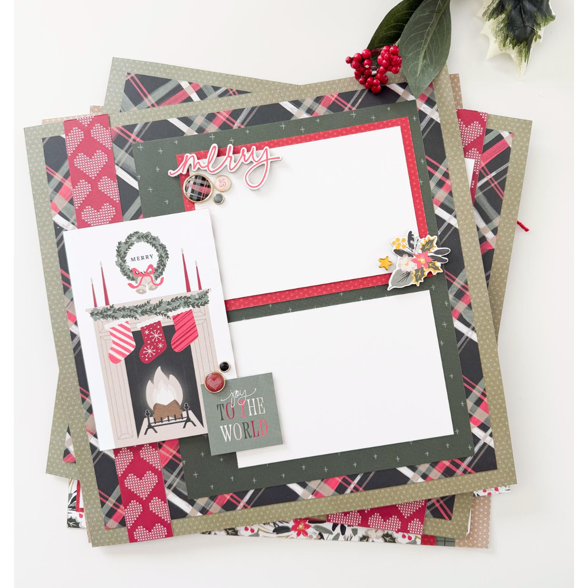 Simple Stories Mistletoe and Holly Bits And Pieces 27719 Joy To The World