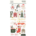 Simple Stories Mistletoe and Holly Foam Stickers 27721 Christmas Sentiments