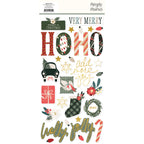 Simple Stories Mistletoe and Holly Foam Stickers 27721 Holiday Sentiments