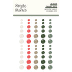 Simple Stories Mistletoe and Holly Glossy Enamel Dots 27723
