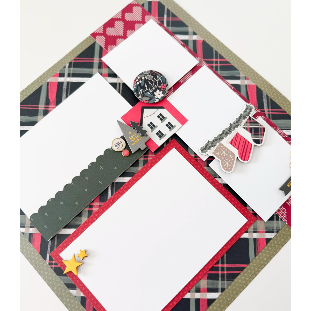 Simple Stories Mistletoe and Holly Journal Bits And Pieces 27720 Country Christmas