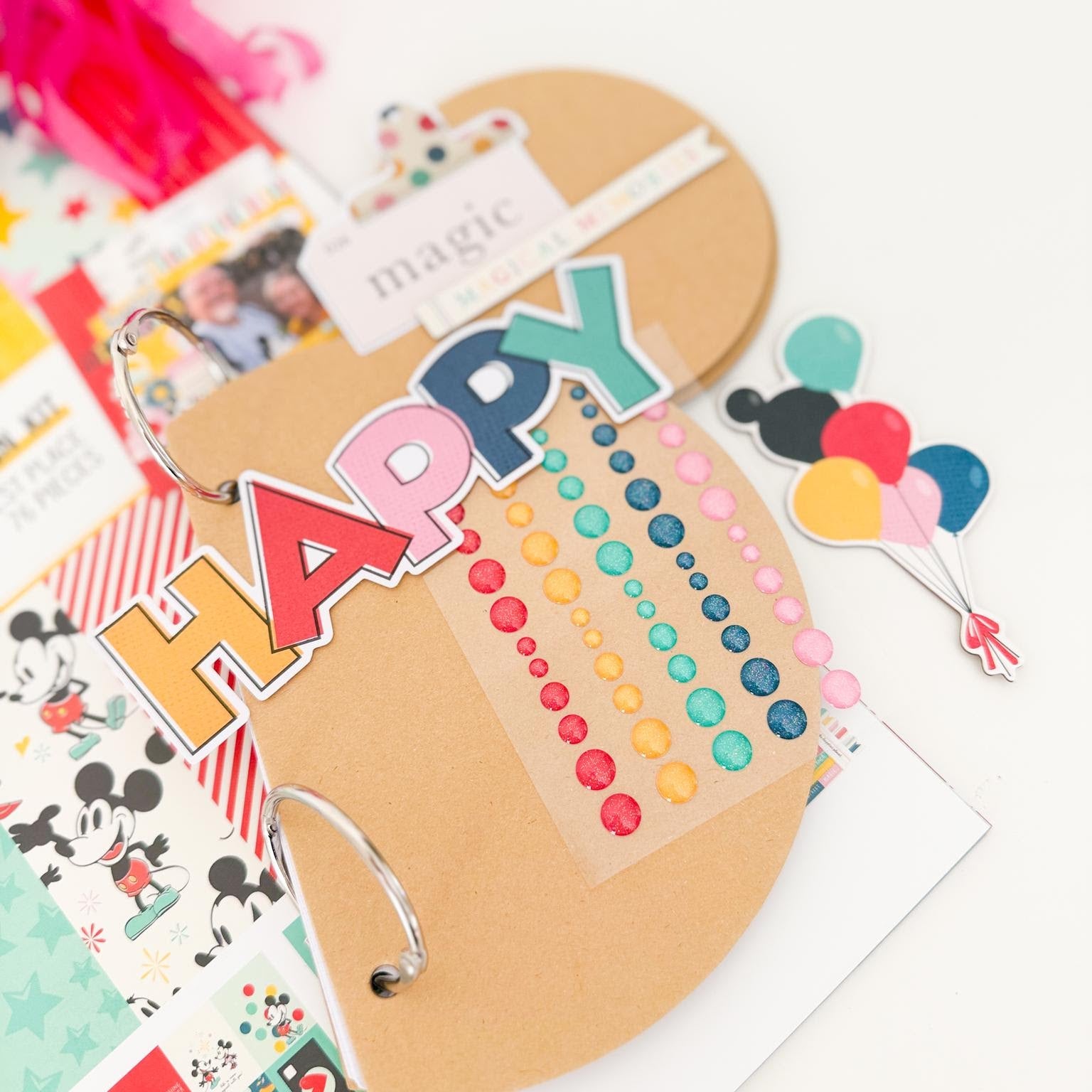 Simple Stories Mouse Ear Mini Chipboard Album 13325 Disney Theme
