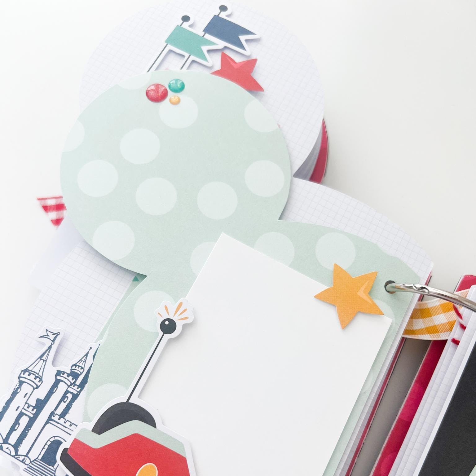 Simple Stories Mouse Ear Mini Chipboard Album 13325 Mickey Mouse Binder