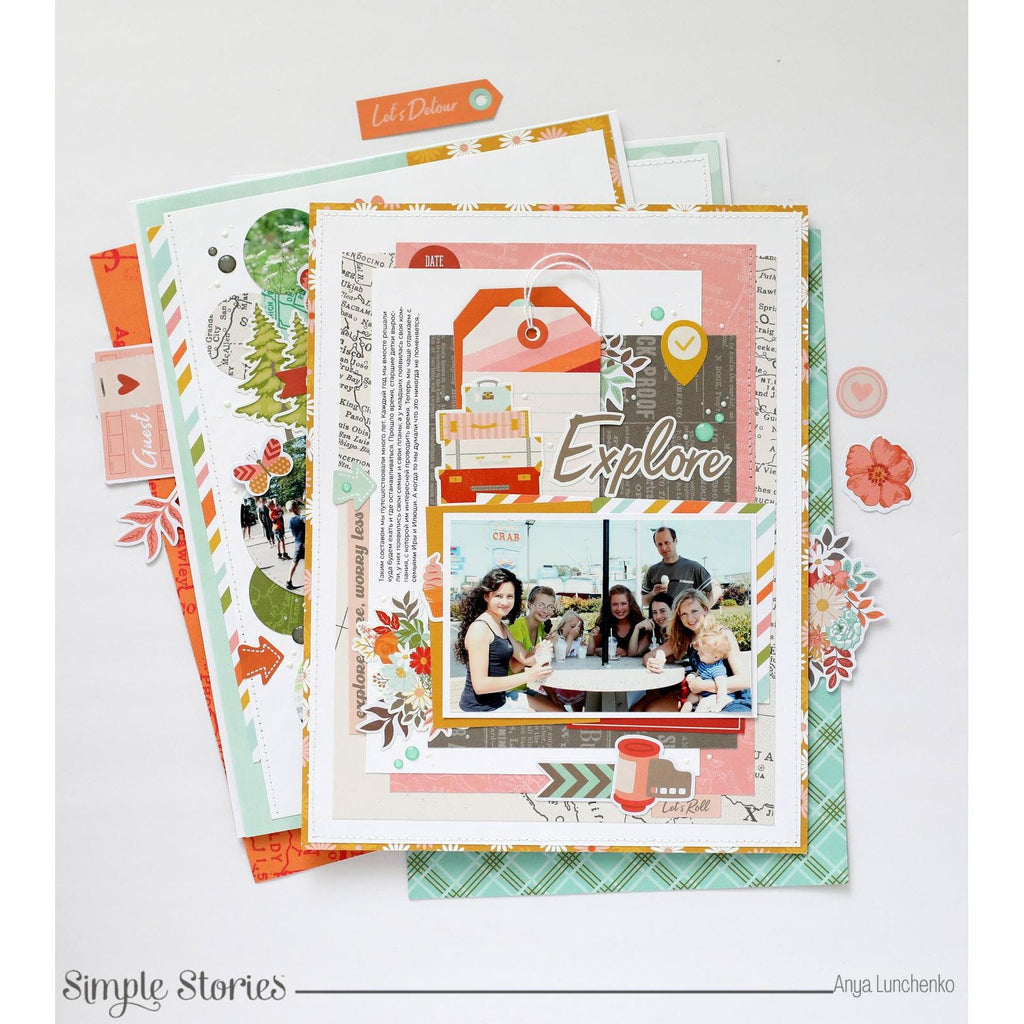 Simple Stories Open Road 6 x 8 Paper Pad 27116 Explore Layout