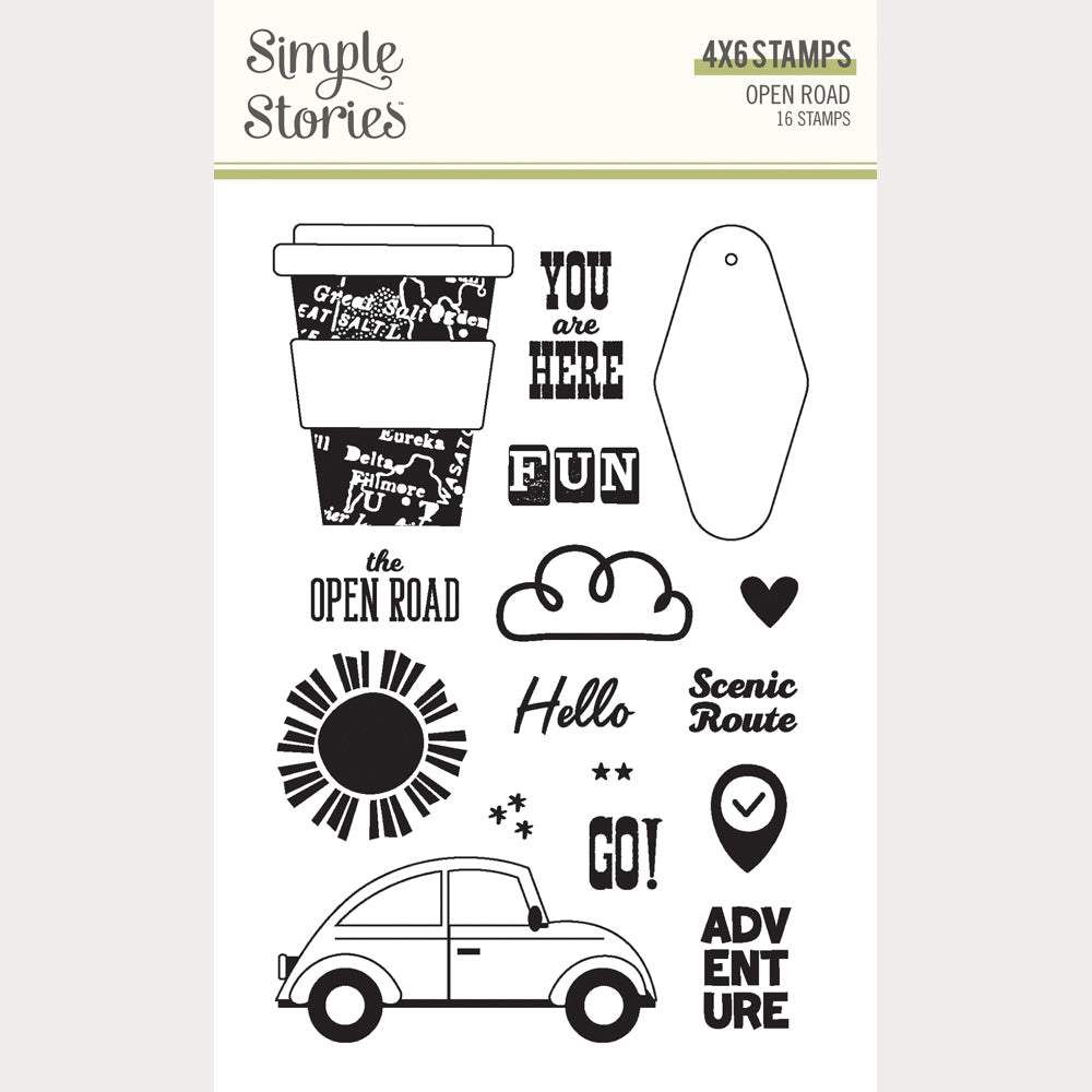 Simple Stories Open Road Clear Stamps 27117