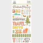 Simple Stories Open Road Foam Stickers 27122 Vacation Sentiments