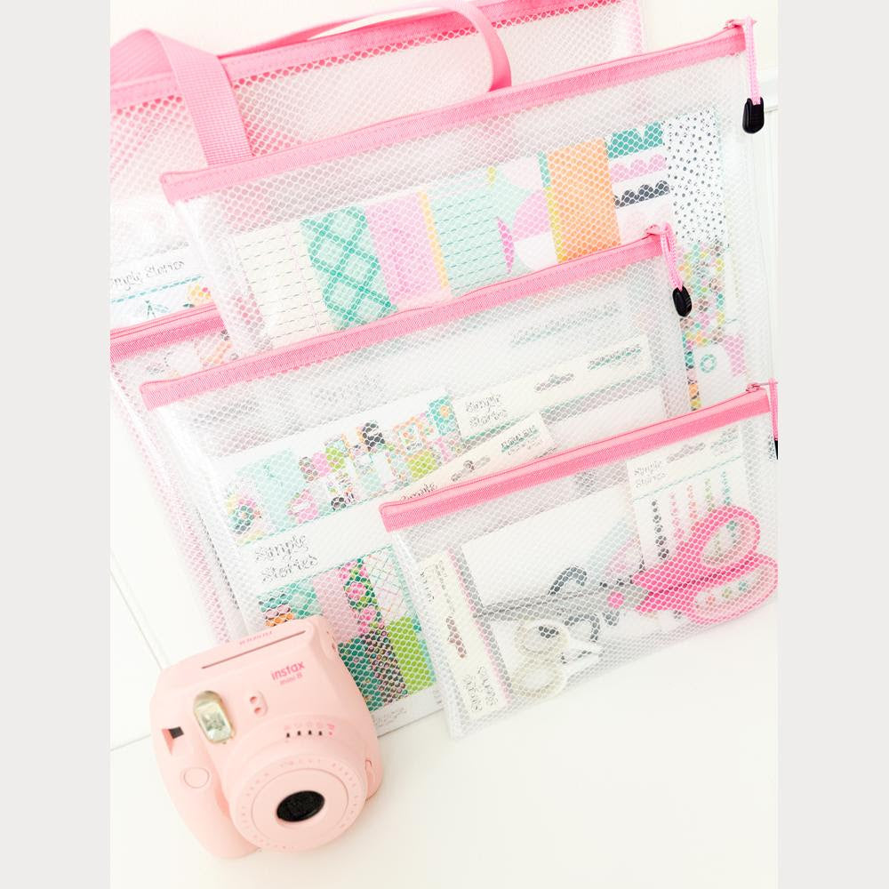 Simple Stories Pink 16 x 16 Craft Bag 25686 Lifestyle Image