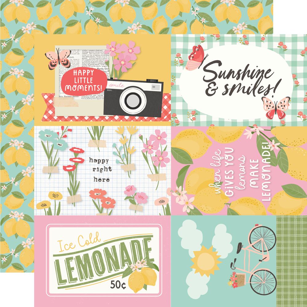 Simple Stories Pink Lemonade 12 x 12 Collection Kit 26300 Sunshine And Smiles