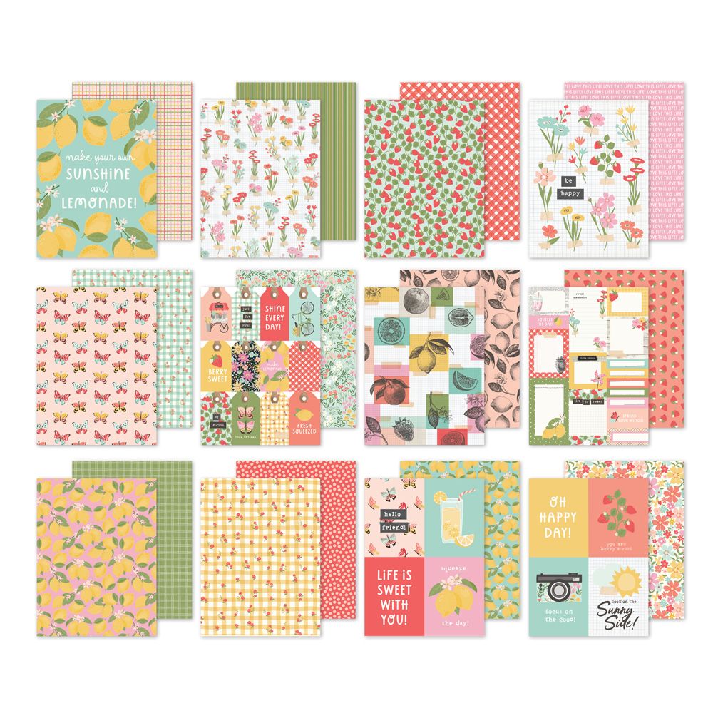 Simple Stories Pink Lemonade 6 x 8 Paper Pad 26316 Product Images