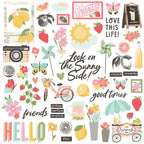 Simple Stories Pink Lemonade Chipboard Pieces 26318 Summer Images