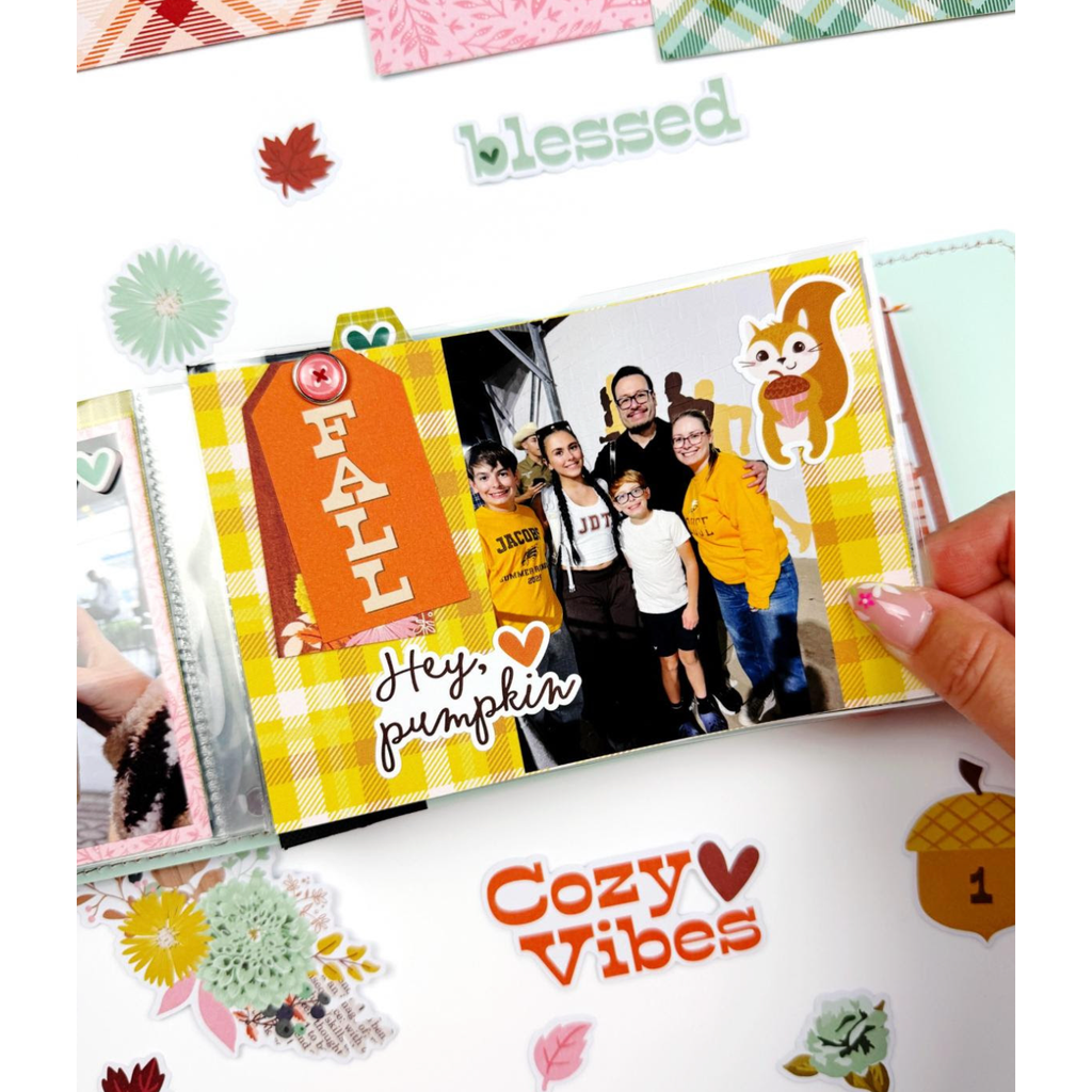 Simple Stories Pumpkins And Plaid 12 x 12 Collector's Essential Kit 27401 Cozy Vibes