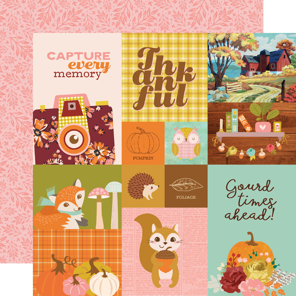 Simple Stories Pumpkins And Plaid 12 x 12 Collector's Essential Kit 27401 Gourd Times Ahead