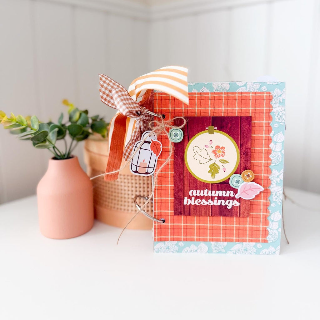 Simple Stories Pumpkins And Plaid 6 x 8 Paper Pad 27416 Mini Album