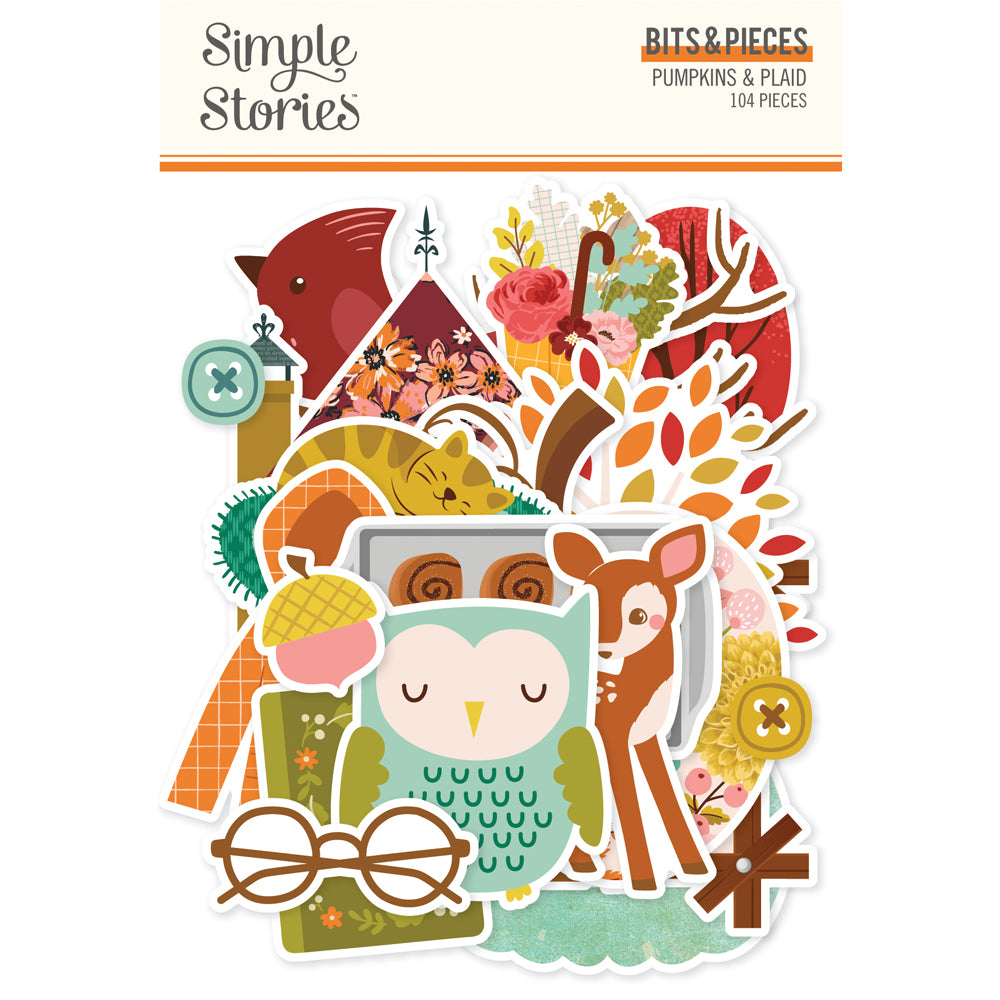 Simple Stories Pumpkins And Plaid Bits And Pieces 27419