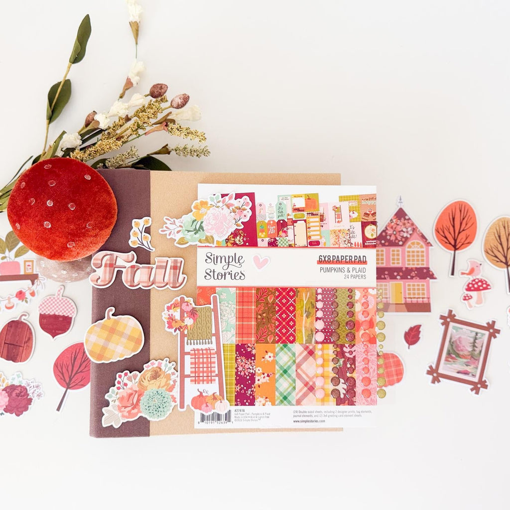 Simple Stories Pumpkins And Plaid Bits And Pieces 27419 Autumn Layout