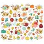 Simple Stories Pumpkins And Plaid Floral Bits And Pieces 27421 Autumn Flowers