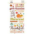 Simple Stories Pumpkins And Plaid Foam Stickers 27422 Harvest Sentiments