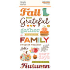 Simple Stories Pumpkins And Plaid Foam Stickers 27422 Sweater Weather Sentiments