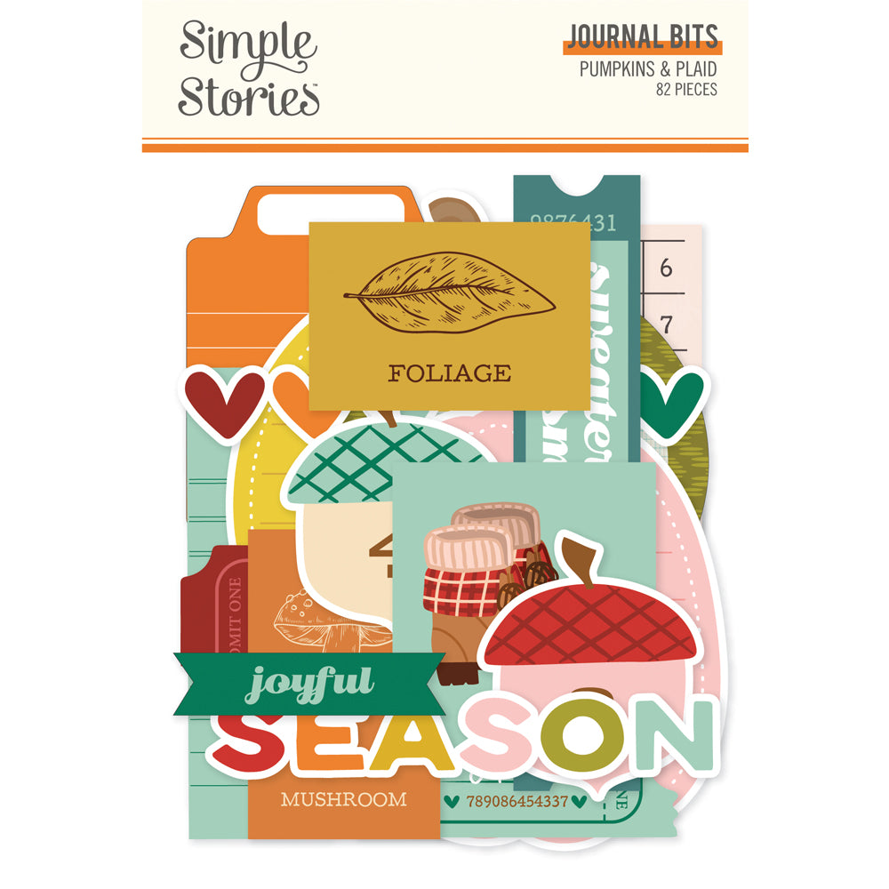 Simple Stories Pumpkins And Plaid Journal Bits And Pieces 27420