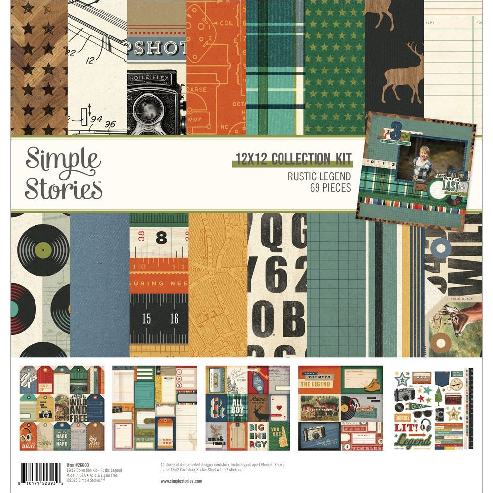 Simple Stories Rustic Legend 12 x 12 Collection Kit 26600
