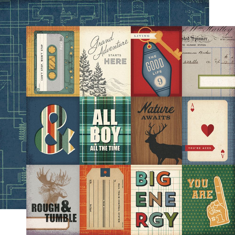 Simple Stories Rustic Legend 12 x 12 Collection Kit 26600 Masculine Images