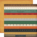 Simple Stories Rustic Legend 12 x 12 Collection Kit 26600 Vintage Rulers