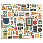 Simple Stories Rustic Legend Bits And Pieces 26619 Masculine Images
