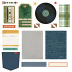 Simple Stories Rustic Legend Card Kit 26626 Audio Cassette Vinyl Record Layout