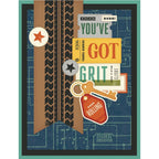 Simple Stories Rustic Legend Card Kit 26626 You've Got Grit Card
