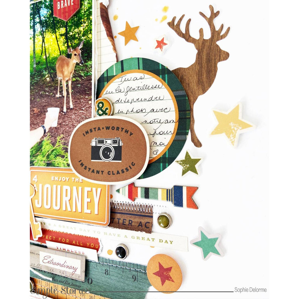 Simple Stories Rustic Legend Journal Bits And Pieces 26620 Instagram Worthy Layout