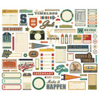 Simple Stories Rustic Legend Journal Bits And Pieces 26620 Masculine Images