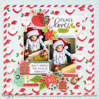 Simple Stories Santa's Village 12 x 12 Collection Kit 23000 Christmas Cookies Layout