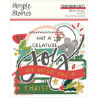 Simple Stories Santa's Village Sentiments Bits And Pieces 23021