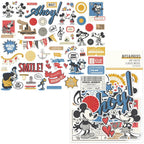 Simple Stories Say Cheese Classic Mouse 6 x 8 Paper Pad And Ephemera Bundle Bits And Pieces