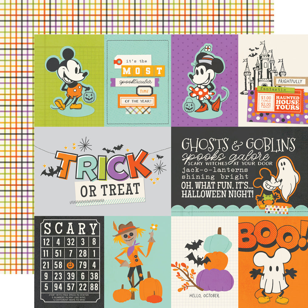 Simple Stories Say Cheese Classic Mouse Halloween 12 x 12 Collection Kit 27200 Ghosts And Goblins Sentiments
