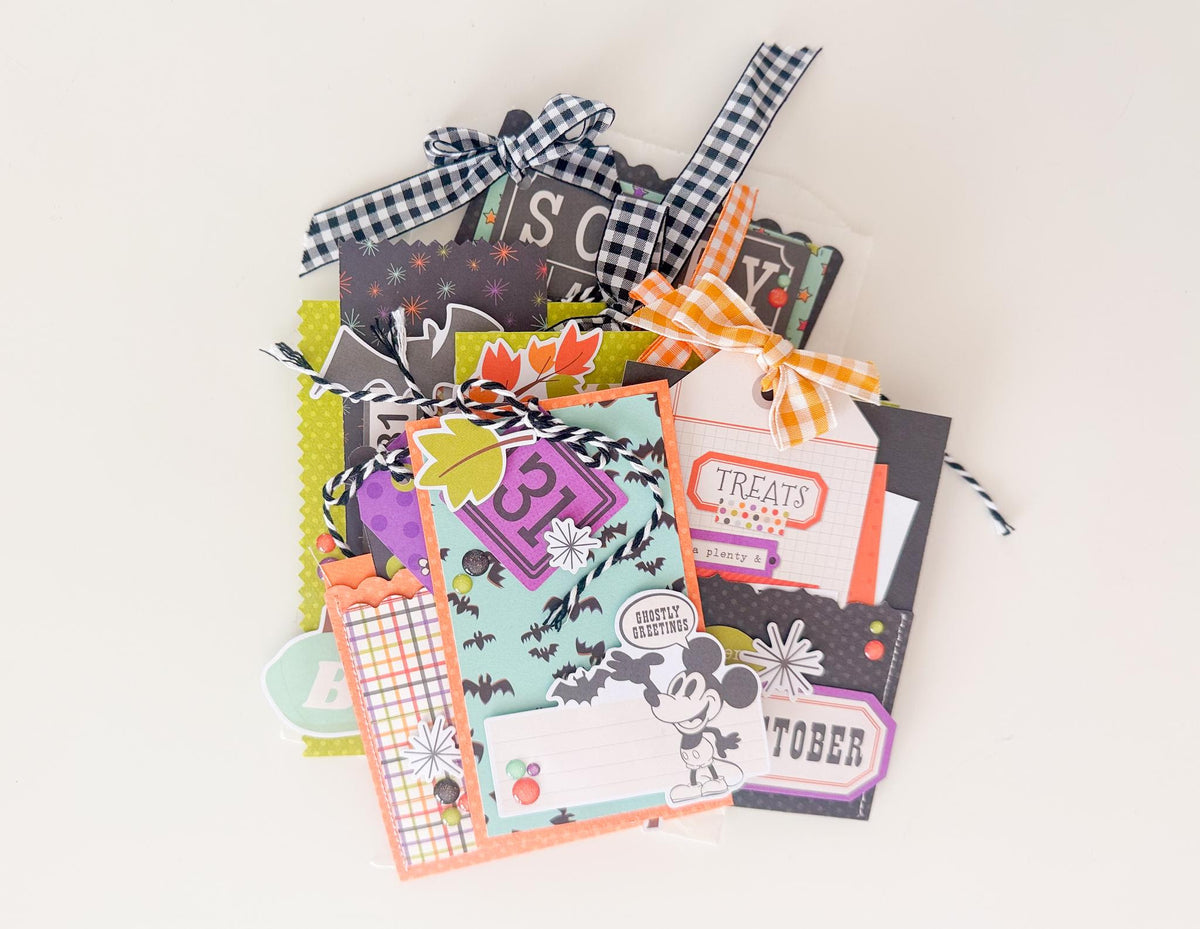 Simple Stories Say Cheese Classic Mouse Halloween 6 x 8 Paper Pad 27216 Treat Bags