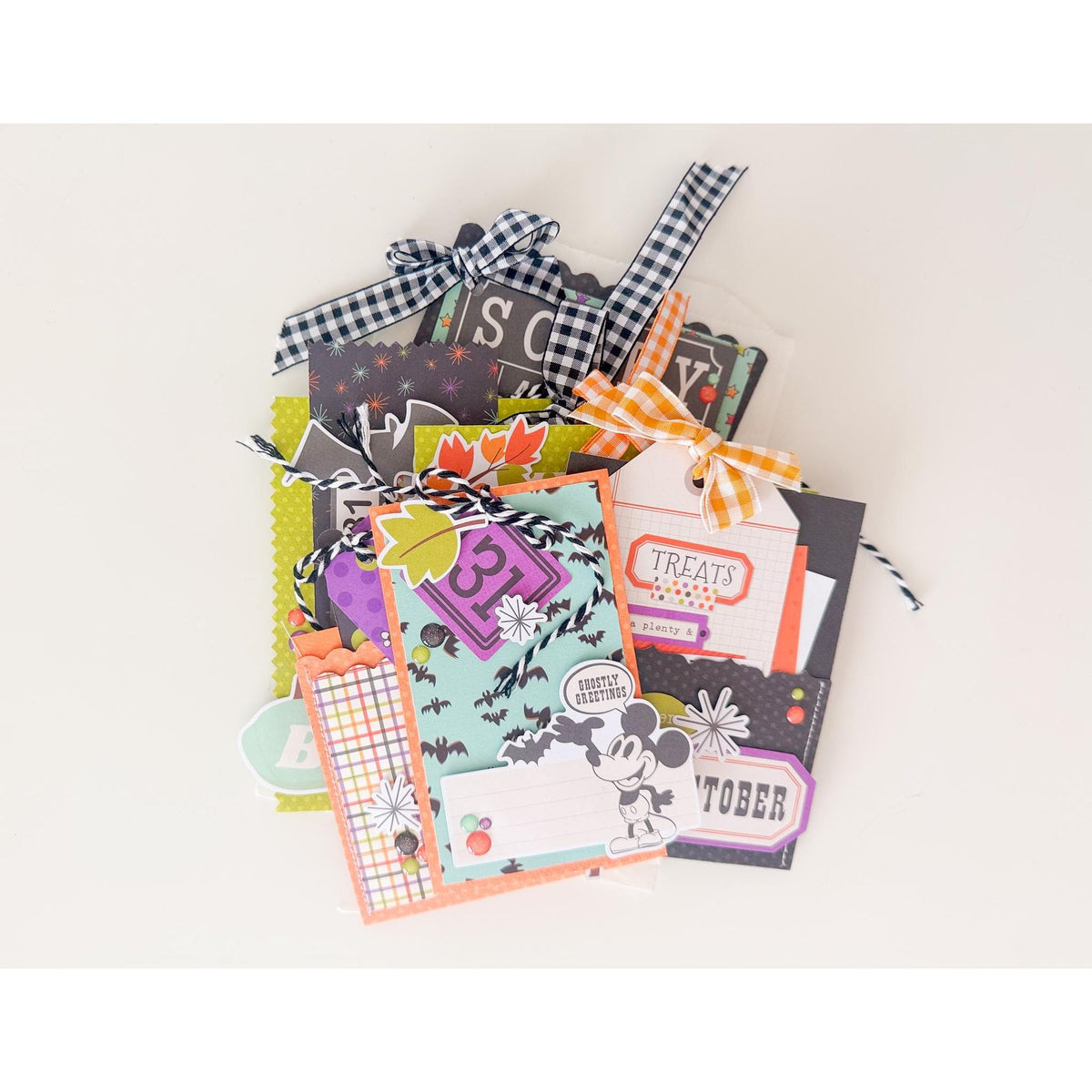 Simple Stories Say Cheese Classic Mouse Halloween Journal Bits And Pieces 27220 Treat Bags