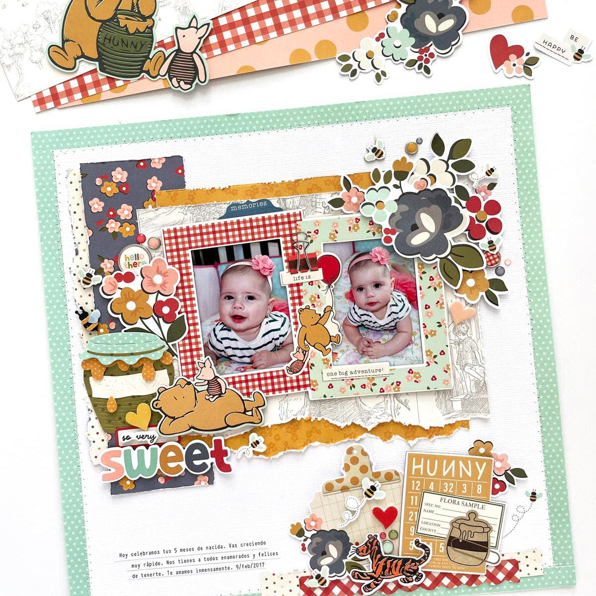 Simple Stories Say Cheese Classic Pooh 12 x 12 Collection Kit 23900 New Baby Layout