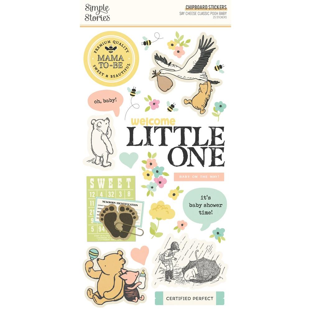 Simple Stories Say Cheese Classic Pooh Baby 6 x 12 Chipboard 25825