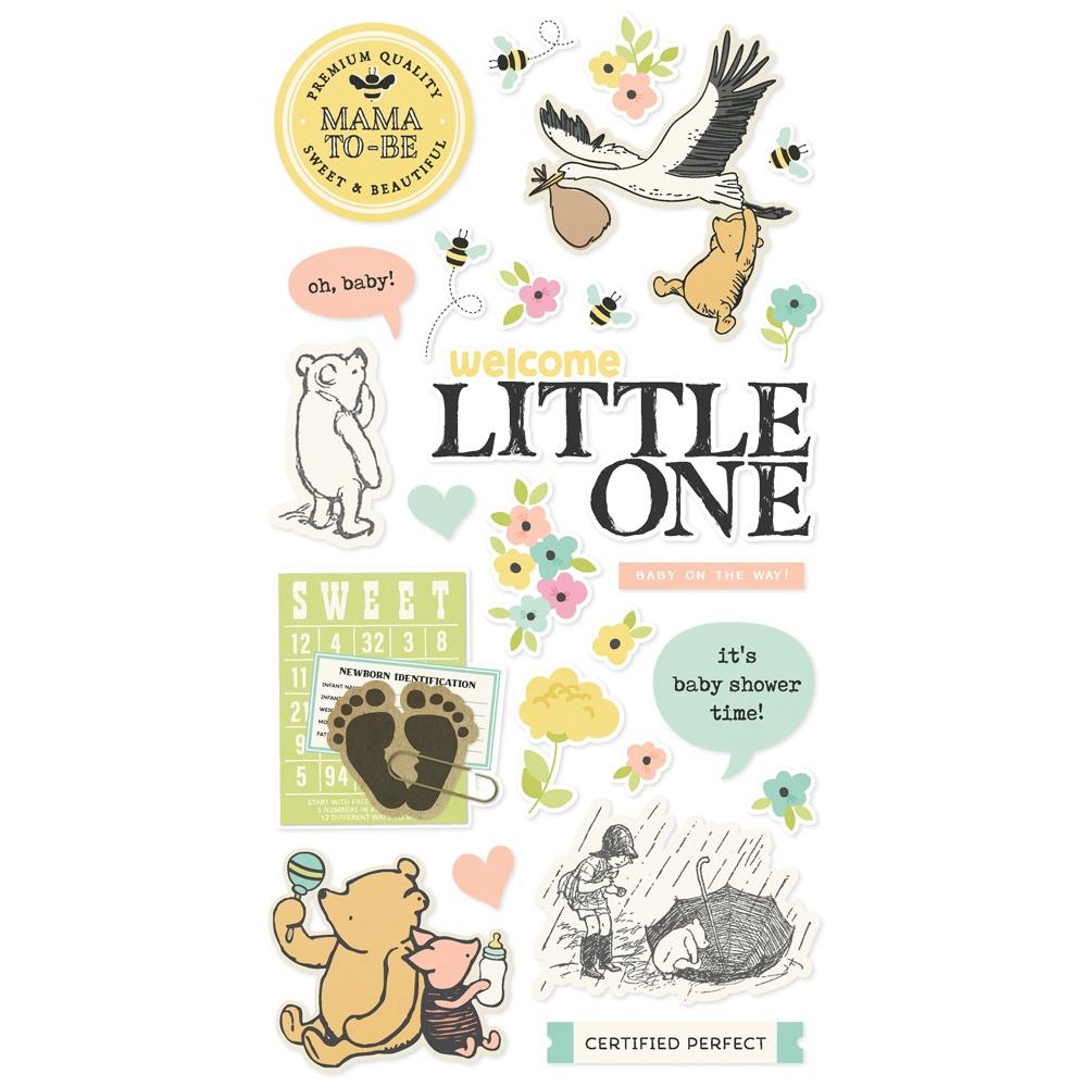 Simple Stories Say Cheese Classic Pooh Baby 6 x 12 Chipboard 25825 Product Image