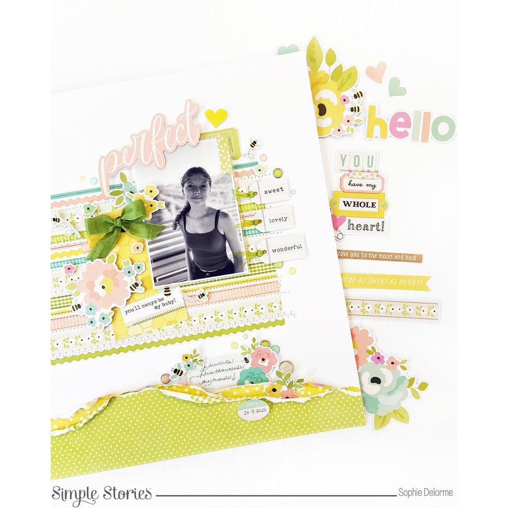 Simple Stories Say Cheese Classic Pooh Baby Bits And Pieces 25826 Perfect Day Layout