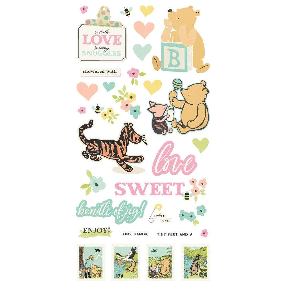 Simple Stories Say Cheese Classic Pooh Baby Card Kit 25836 Bundle Of Joy Sentiments