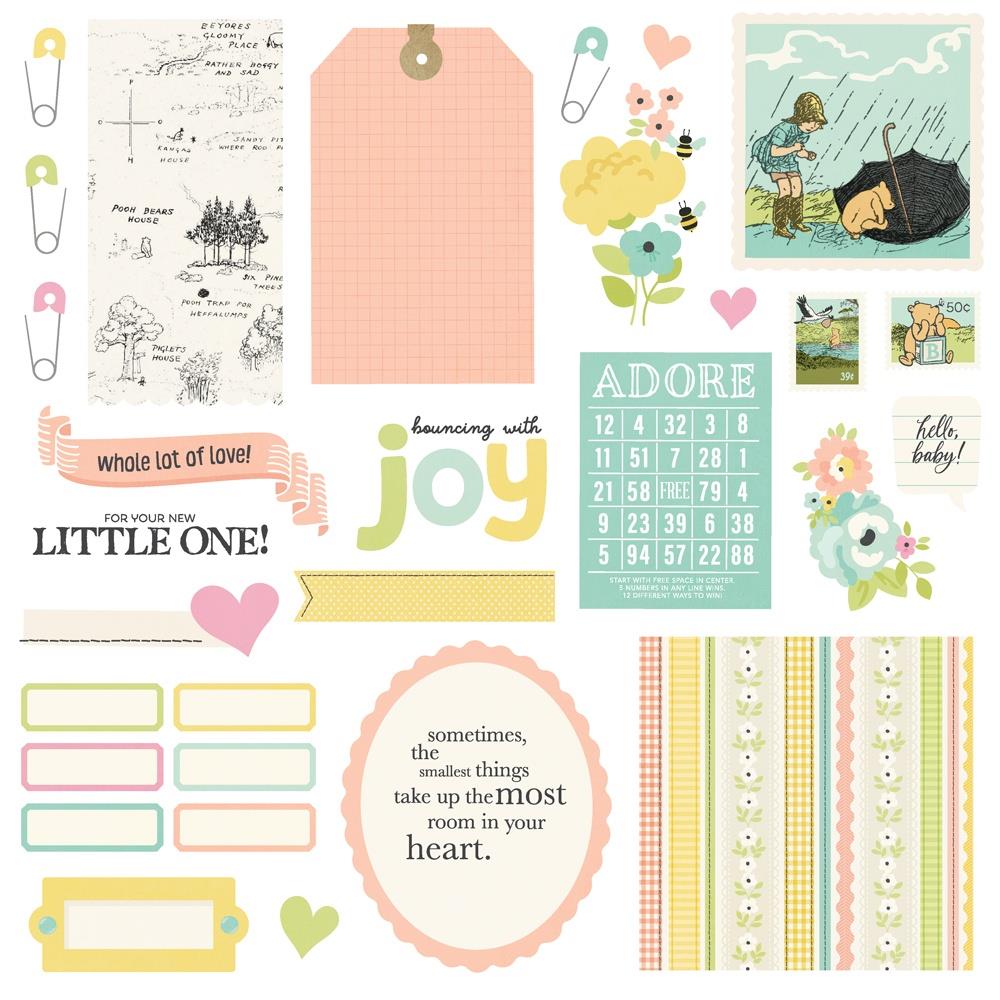Simple Stories Say Cheese Classic Pooh Baby Card Kit 25836 Little One Patterns